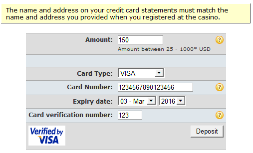 depositing
