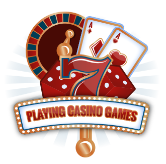 Playing casino games in Las Vegas.