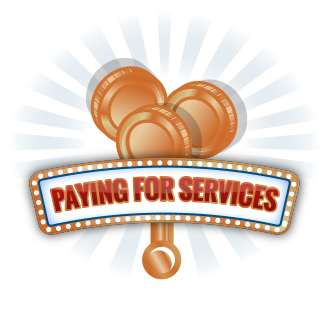 Paying and tipping for services in Las Vegas.