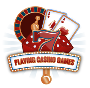 Playing casino games in Las Vegas.